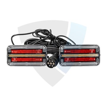SET 2x LED-Anhängerlicht 7,5m Kabel LED/12-24V IP65
