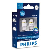 SET 2x LED Autoglühbirne Philips X-TREMEULTION 127994000KX2 T10 W2,1x9,5d/0,8W/12V