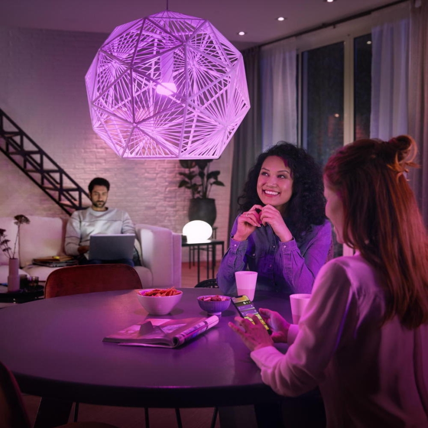 SET 2x LED dimmbare Glühbirne Philips Hue Weiß und Farbe Ambiance A60 E27/6,5W/230V 2000-6500K