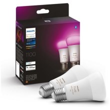 SET 2x LED dimmbare Glühbirne Philips Hue Weiß und Farbe Ambiance A60 E27/9W/230V 2000-6500K