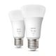 SET 2x LED dimmbare Glühbirne Philips Hue WHITE E27/9,5W/230V 2700K