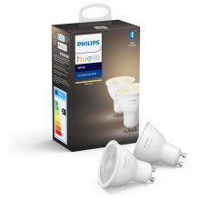 SET 2x LED dimmbare Glühbirne Philips Hue WHITE GU10/5,2W/230V 2700K