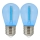 SET 2x LED-Glühbirne PARTY E27/0,3W/36V blau