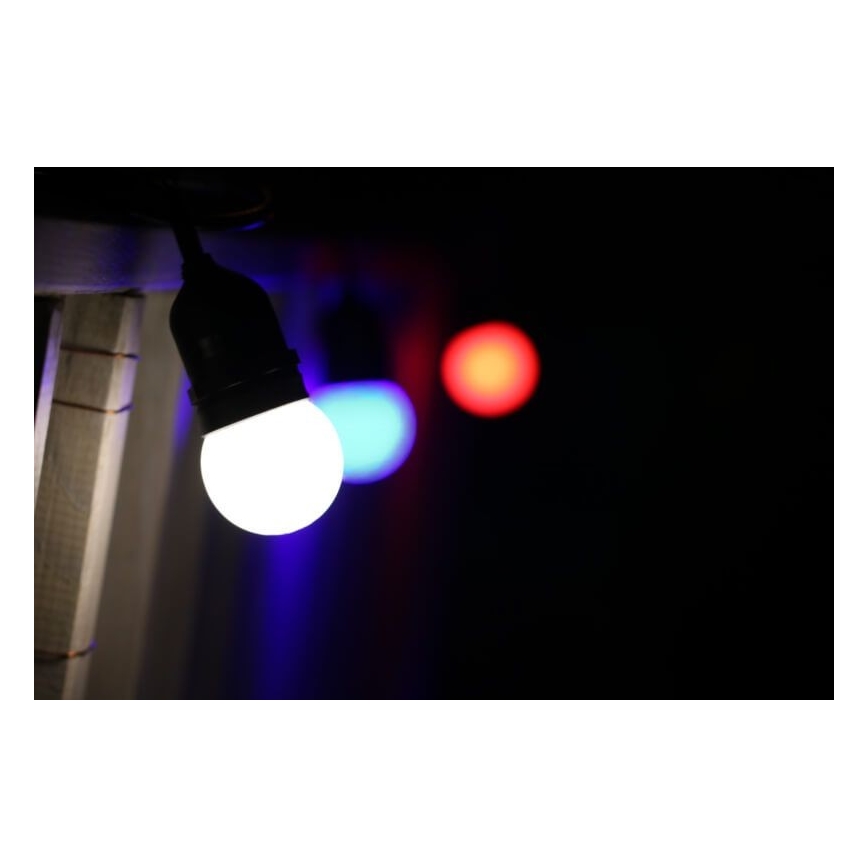 SET 2x LED-Glühbirne PARTY E27/0,5W/36V blau