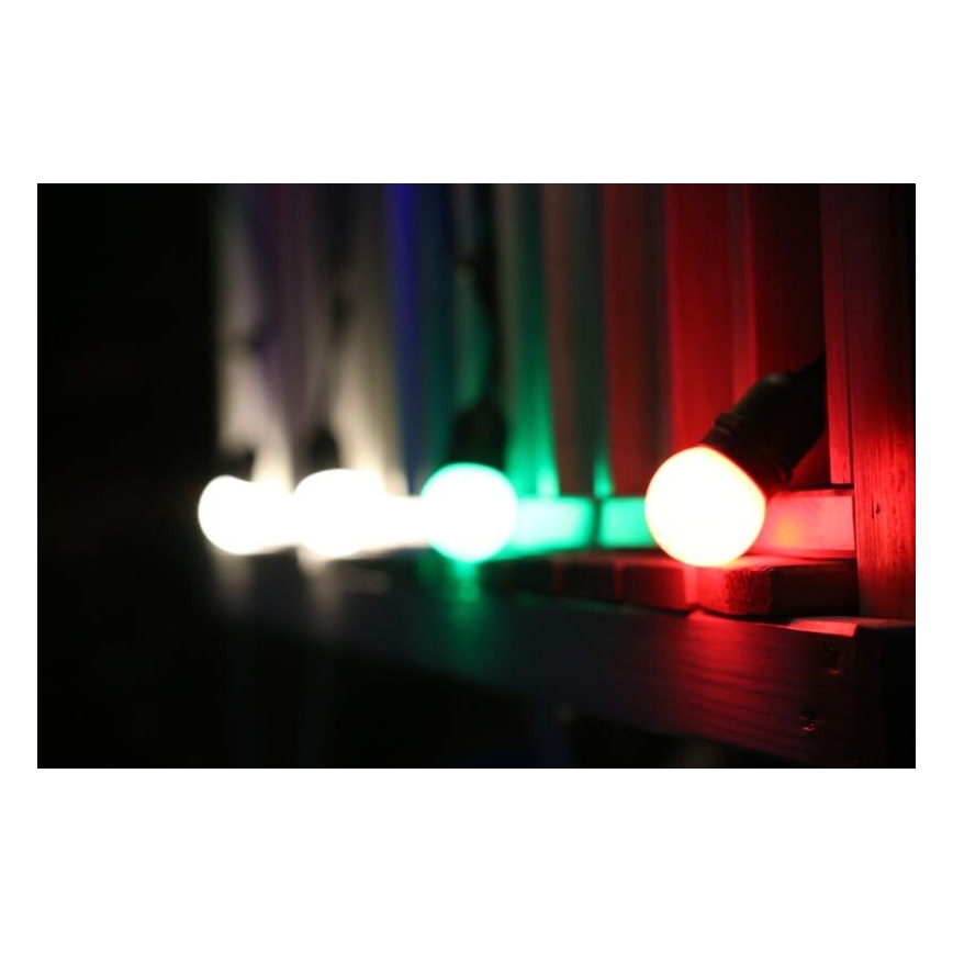 SET 2x LED-Glühbirne PARTY E27/0,5W/36V grün