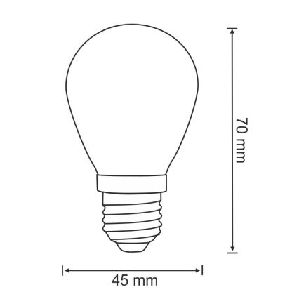 SET 2x LED-Glühbirne PARTY E27/0,5W/36V