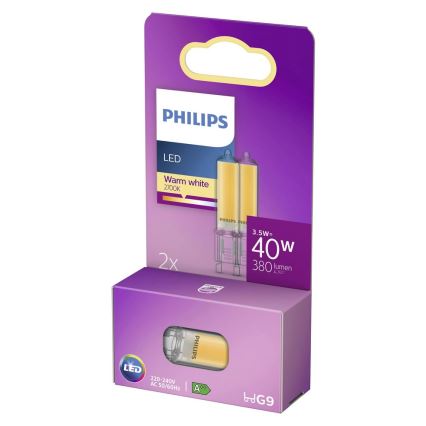 SET 2x LED Glühbirne Philips G9/3,5W/230V 2700K