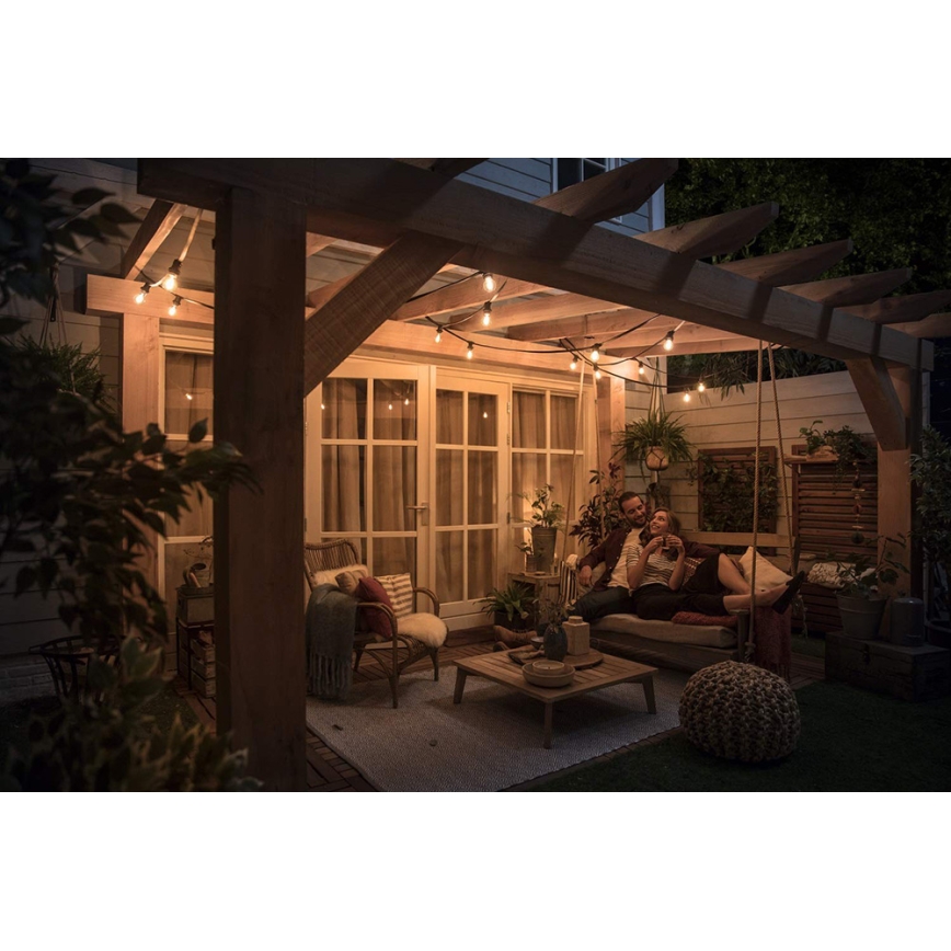 SET 2x LED-Glühlampe VINTAGE Philips E14/2W/230V 2700K