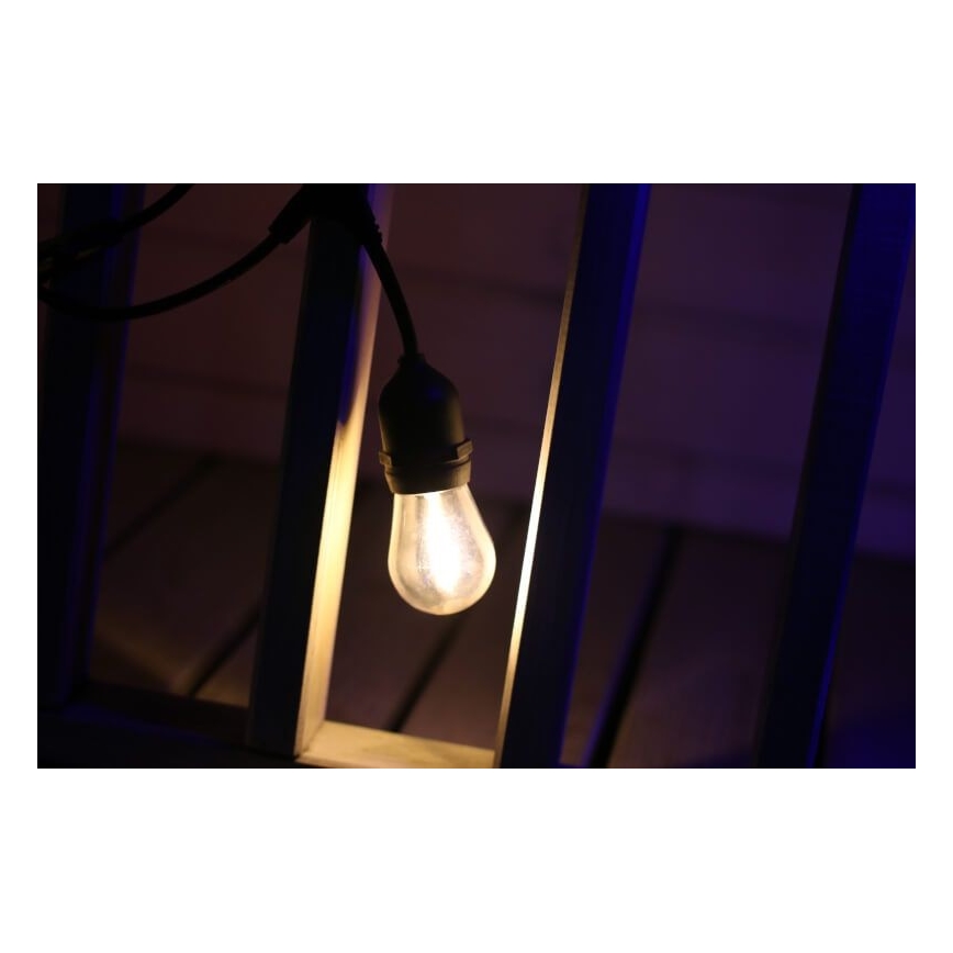 SET 2x LED-Glühbirne PARTY E27/0,5W/36V 2200K