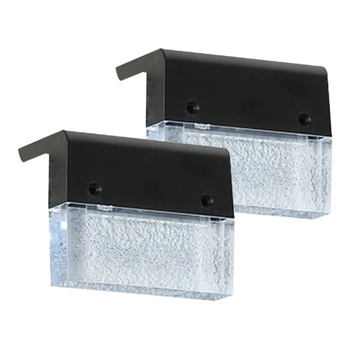 SET 2x LED RGB Solar-Wandleuchte LED/1W/1,2V 3500K IP65 600 mAh