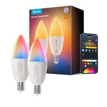 SET 2x LED RGBWW Dimmbares Leuchtmittel E14/5W/230V 2700-6500K Wi-Fi - Govee