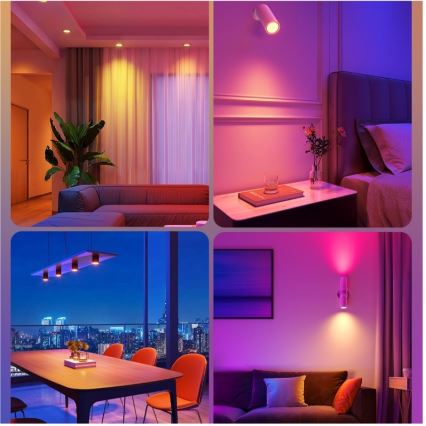 SET 2x LED RGBWW Dimmbares Leuchtmittel E14/5W/230V 2700-6500K Wi-Fi - Govee