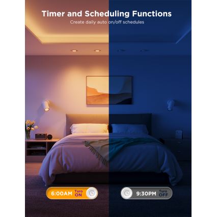 SET 2x LED RGBWW Dimmbares Leuchtmittel GU10/4,8W/230V 2700-6500K Wi-Fi - Govee