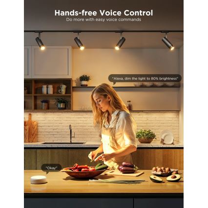 SET 2x LED RGBWW Dimmbares Leuchtmittel GU10/4,8W/230V 2700-6500K Wi-Fi - Govee