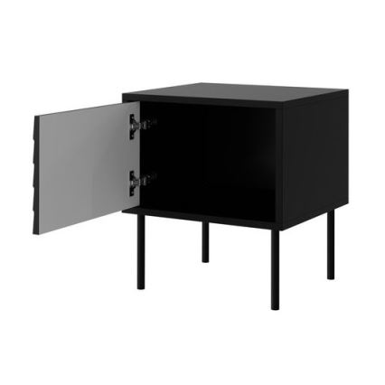 SET 2x Nachttisch CORTINA 51x45 cm schwarz
