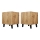 SET 2x Nachttisch VAMOS 52x45 cm Eiche Wotan