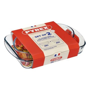 Set 2x PYREX-Auflaufformen 2,7/2,2 l