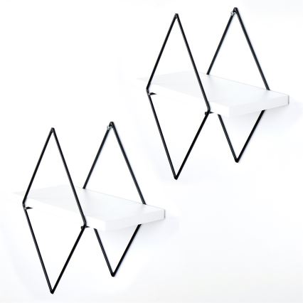 SET 2x Wandablage weiß