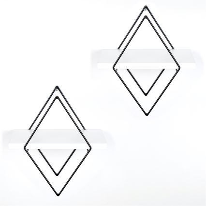 SET 2x Wandablage weiß