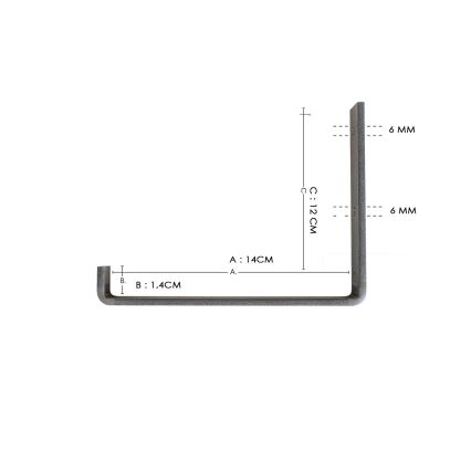 SET 2x Wandregal 16x60 cm Fichte