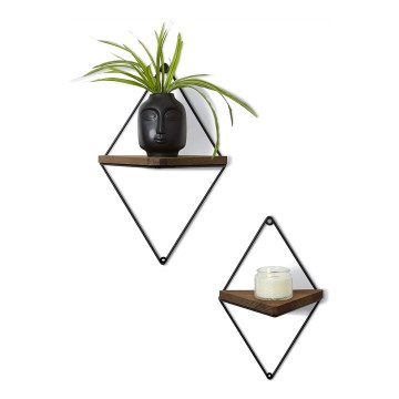 SET 2x Wandregal Fichte
