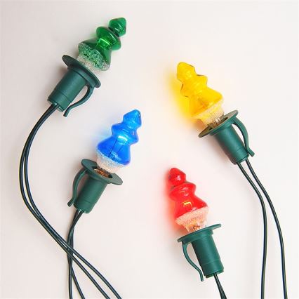 SET 3 x Ersatzglühbirne TREE E10/20V/0,1A farbig, hergestellt in Europa