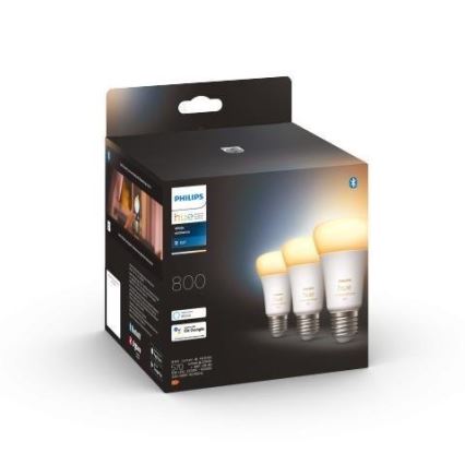 3er-Set dimmbarer LED-Leuchtmittel Philips Hue WHITE AMBIANCE A60 E27/6W/230V 2200-6500K