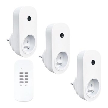 SET 3x Fernbedienbare Steckdosen + Fernbedienung