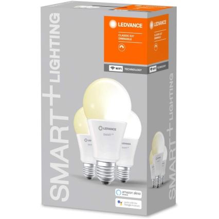 SET 3x LED-Dimmbirne SMART+ E27/14W/230V 2700K Wi-Fi - Ledvance