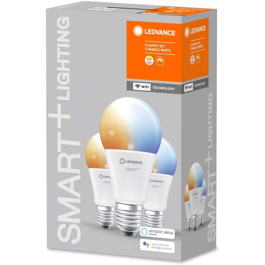 SET 3x LED-Dimmbirne SMART+ E27/9,5W/230V 2700K-6500K - LEDvance