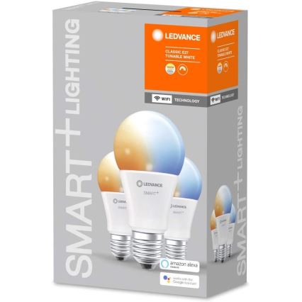 SET 3x LED-Dimmbirne SMART+ E27/9W/230V 2700K-6500K - Ledvance