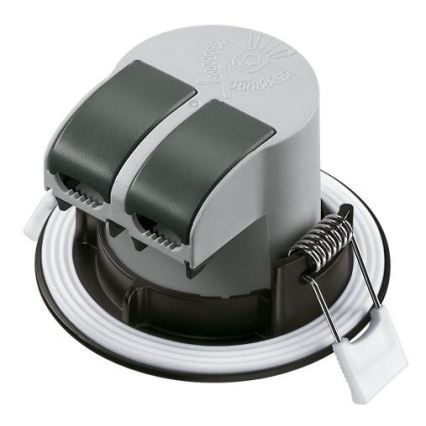 SET 3x LED-Einbauleuchte für Badezimmer LED/5,5W/230V 2700K IP65 schwarz