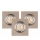 SET 3x LED-Einbauleuchte VITAR 1xGU10/5W/230V CRI 90 Beton – FSC-zertifiziert