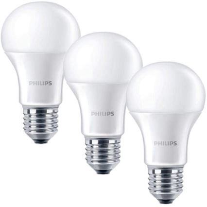 SET 3x LED Glühbirne Philips E27/5,5W/230V 2700K