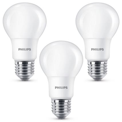 SET 3x LED Glühbirne Philips E27/8W/230V 2700K