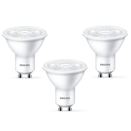 SET 3x LED Glühbirne Philips GU10/4,7W/230V 2700K