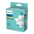 SET 3x LED Glühbirne Philips GU10/4,7W/230V 2700K