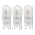 SET 3x LED-Lampe ECOLINE G9/2,5W/230V 3000K - Brilagi