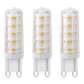 SET 3x LED-Lampe ECOLINE G9/4,5W/230V 3000K - Brilagi