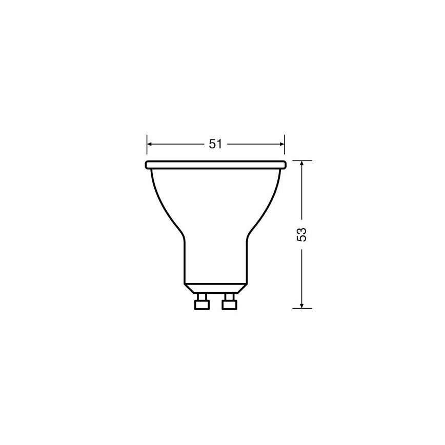 SET 3x LED-Lampe PAR16 GU10/2,6W/230V 2700K - Osram