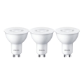 SET 3x LED-Lampe Philips GU10/4,7W/230V 2700K