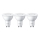 SET 3x LED-Lampe Philips GU10/4,7W/230V 2700K