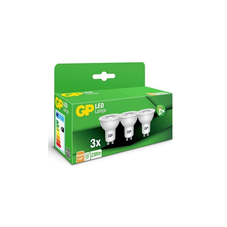 SET 3x LED-Leuchtmittel GU10/3,1W/230V 2700K - GP
