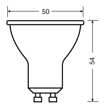 SET 3x LED-Leuchtmittel PAR16 GU10/6,9W/230V 2700K 36° - Osram
