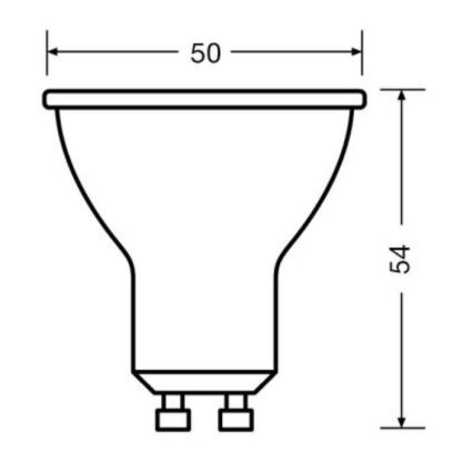 SET 3x LED-Leuchtmittel PAR16 GU10/6,9W/230V 4000K - Osram