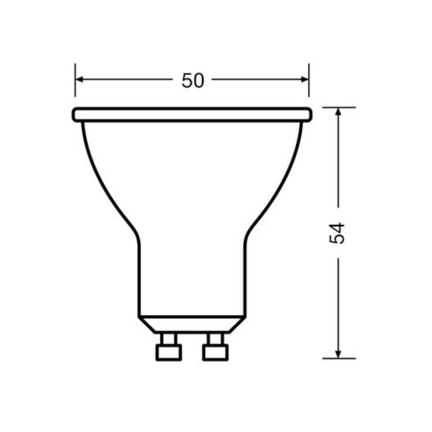 SET 3x LED-Leuchtmittel PAR16 GU10/6,9W/230V 4000K - Osram