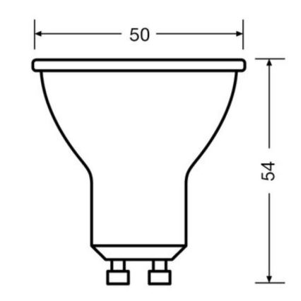 SET 3x LED-Leuchtmittel PAR16 GU10/6,9W/230V 6500K - Osram