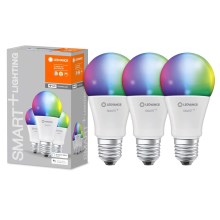 SET 3x LED RGB LED-Dimmbirne SMART+ E27/9,5W/230V 2700K-6500K - Ledvance