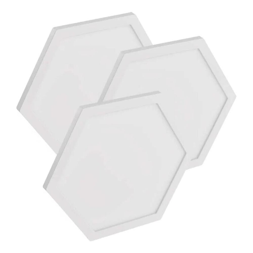 SET 3x LED RGBIC+CCT dimmbare Panel - Erweiterung 3xLED/1,8W/230V Wi-Fi Tuya