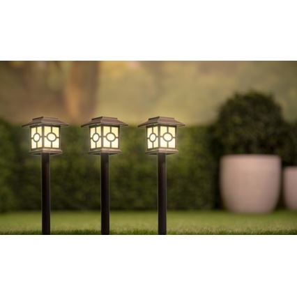 SET 3x LED-Solarbeleuchtung LED/1,2V